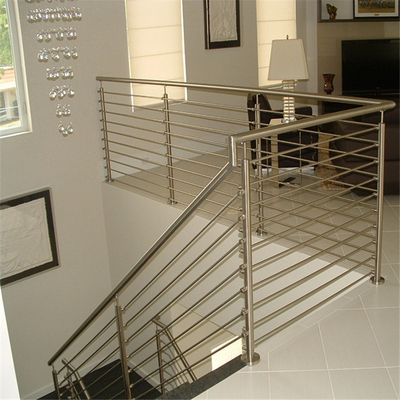 Tangga Stainless Steel Balustrade, Railing Tangga Interior Batang Bar Untuk Balkon