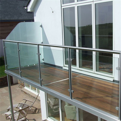 TESIA Modern Glass Balustrade Railing Untuk Apartemen Balcony Deck Terrace Staircase