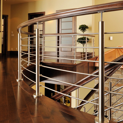 Railing Balkon Baja Batang Bar, Rel Tangga Dalam Ruangan Untuk Teras Dek Apartemen