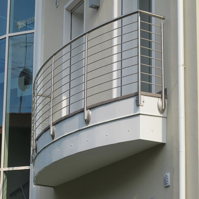 Railing Balkon Baja Batang Bar, Rel Tangga Dalam Ruangan Untuk Teras Dek Apartemen