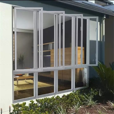 Dorong Dan Tarik Aluminium Horizontal Sliding Windows Dan Doors Residential