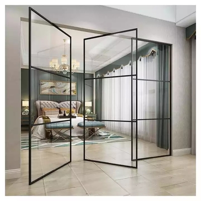 Pintu Geser Aluminium Desain Praktis Pintu Interior Kaca Promosi Baru