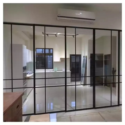 Pintu Geser Aluminium Desain Praktis Pintu Interior Kaca Promosi Baru