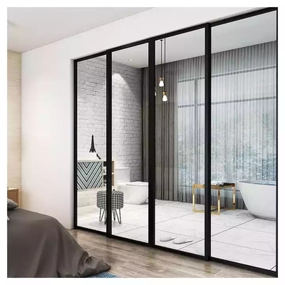 Pintu Geser Aluminium Desain Praktis Pintu Interior Kaca Promosi Baru