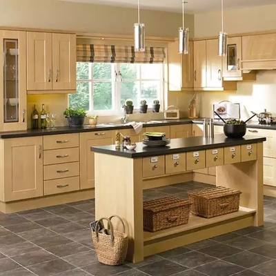 Set Kabinet Dapur yang Disesuaikan, Kabinet Dapur Pantry Lacquer Modern