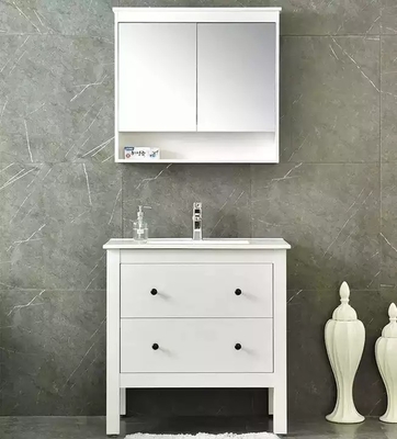 Lemari Kamar Mandi Kayu Solid Modern Vanity Furniture Single Sink Unit