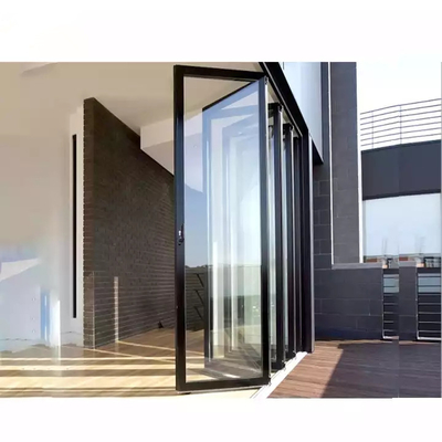 EPDM Waterproof Exterior Aluminium Folding Door Glass Bifold Patio Sliding