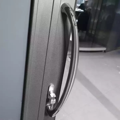 Pintu Geser Multi Panel Modern yang Disesuaikan, Pintu Bingkai Aluminium Kaca Temper