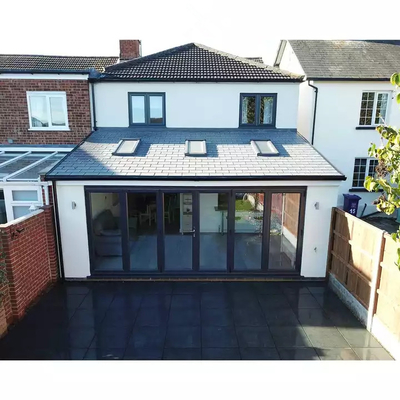 Aluminium Alloy Bifold Patio Doors Ayunan Hemat Energi 2.0mm Thermal Break