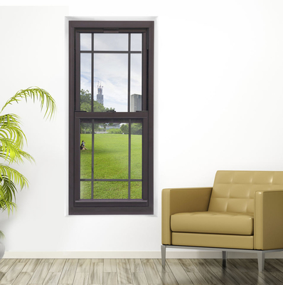 Double Hung Sash Aluminium Up Down Sliding Windows Gaya Vertikal