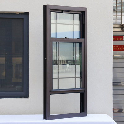 Double Hung Sash Aluminium Up Down Sliding Windows Gaya Vertikal