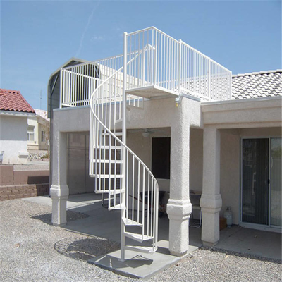 Tangga Spiral Stainless Steel Kolom Tengah Untuk Outdoor Dan Indoor
