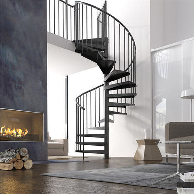 Tangga Spiral Stainless Steel Kolom Tengah Untuk Outdoor Dan Indoor