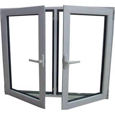 Bingkai Aluminium Komersial Berkaca Ganda Jendela Kaca Tempered Ayunan