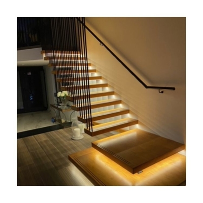 Tangga Spiral Menghemat Ruang Mengambang, Tangga Mengambang Kayu Led