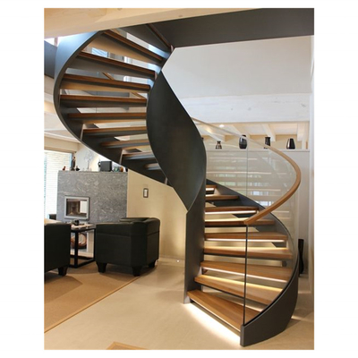 Sesuaikan Luxury Modern Small Spiral Stair Space Saving Indoor