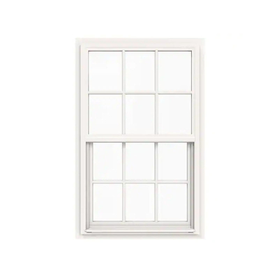 Double Hung Security PVC Doors Window Ukuran Disesuaikan Layar Magnetik