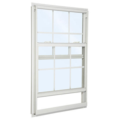 Double Hung Security PVC Doors Window Ukuran Disesuaikan Layar Magnetik