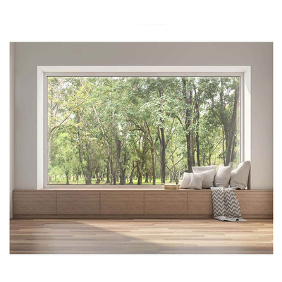 Gambar Besar Panoramic Aluminium Casement Jendela Tetap Mewah Modern