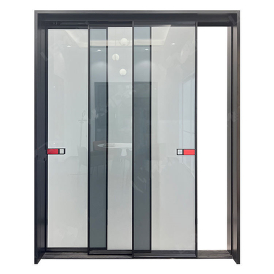 Interior Modern Kamar Mandi Aluminium Bingkai Pintu Geser Sistem Saku Kaca