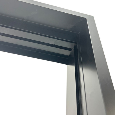 Interior Modern Kamar Mandi Aluminium Bingkai Pintu Geser Sistem Saku Kaca
