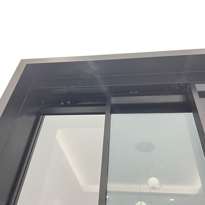 Interior Modern Kamar Mandi Aluminium Bingkai Pintu Geser Sistem Saku Kaca