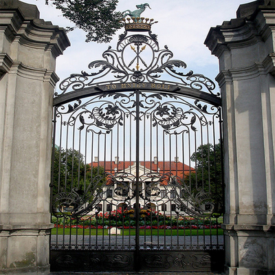 Rumah Modern Sederhana Utama Pabrik Jalan Pedestrian Gate Besi Tempa