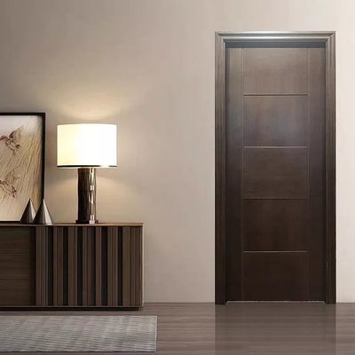 Pintu PVC WPC Tahan Air Komposit yang Disesuaikan untuk Kamar Tidur Internal