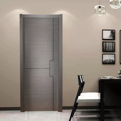 Pintu PVC WPC Tahan Air Komposit yang Disesuaikan untuk Kamar Tidur Internal