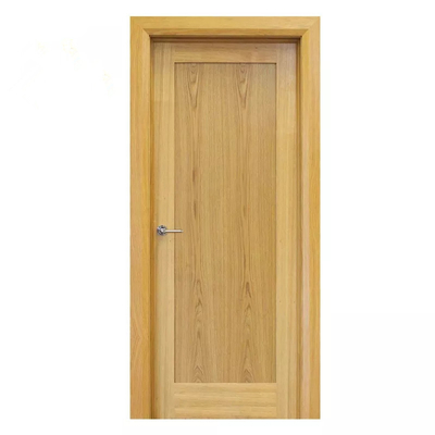 Pengocok Dalam Ruangan Kayu Polos Padat Interior Pintu Kayu Keras CE disetujui