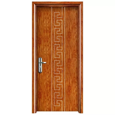 Pintu Kamar Kayu Lapis Kayu Tahan Air Disesuaikan PVC WPC Internal