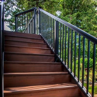 Desain Sederhana Pagar Aluminium Luar Ruangan Balkon / Balustrade Tangga