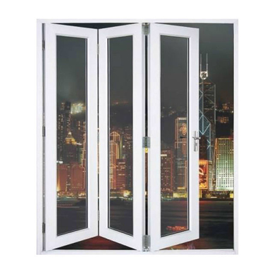 Accordion Bathroom Plastic Sliding Pvc Folding Door Anodized
