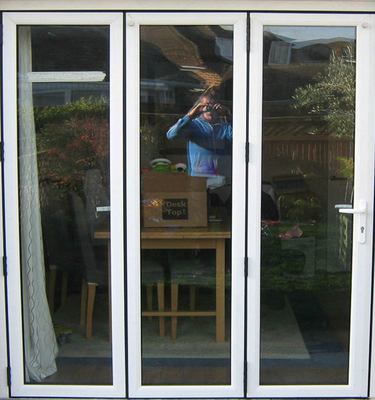 Accordion Bathroom Plastic Sliding Pvc Folding Door Anodized