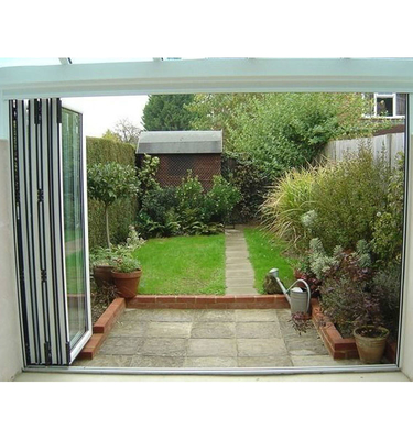 Accordion Bathroom Plastic Sliding Pvc Folding Door Anodized