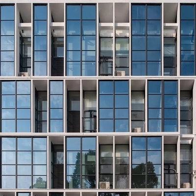 Exposed Aluminium Cladding Frame Kaca Tirai Dinding Eksterior Disesuaikan