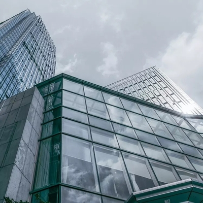 Exposed Aluminium Cladding Frame Kaca Tirai Dinding Eksterior Disesuaikan