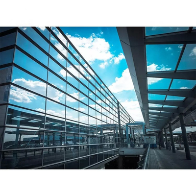 Dinding Tirai Kaca Struktural Aluminium Panel Logam Fasad Luar Ruangan