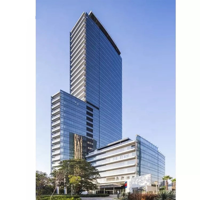 Dinding Tirai Kaca Struktural Aluminium Panel Logam Fasad Luar Ruangan