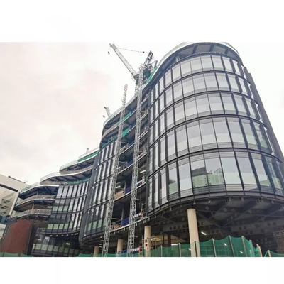 Aluminium Frame Cladding Exterior Glass Curtain Wall 6063-T5