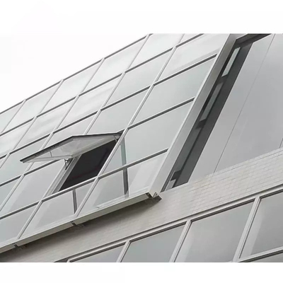 Bingkai Aluminium Panel Fasad Dinding Tirai Kaca Ganda