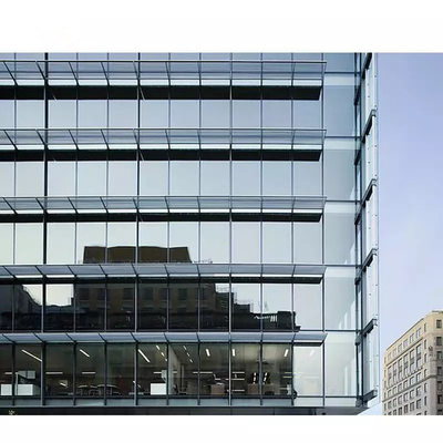 Bingkai Aluminium Panel Fasad Dinding Tirai Kaca Ganda
