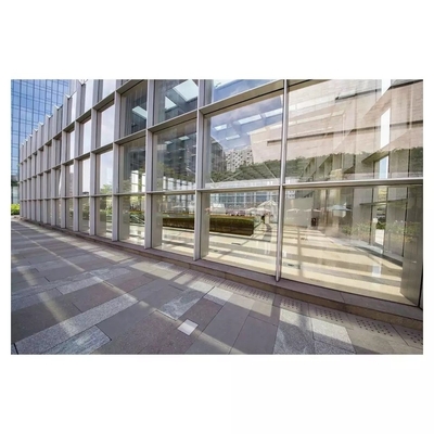Exposed Framing Aluminium Cladding Dinding Tirai Kaca Transparan