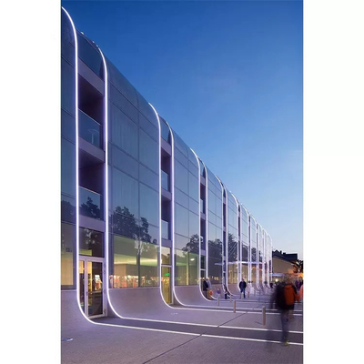 Cladding Glass Facade Hidden Frame Kaca Tirai Dinding Komersial