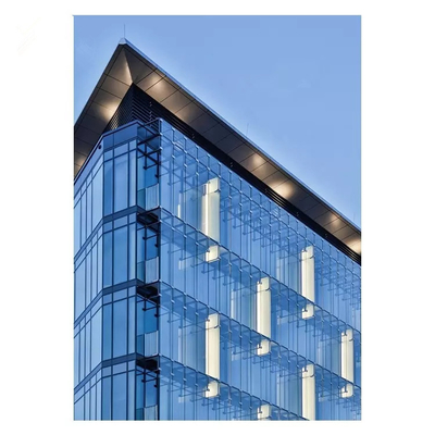 Cladding Glass Facade Hidden Frame Kaca Tirai Dinding Komersial