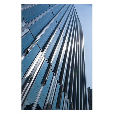 Cladding Glass Facade Hidden Frame Kaca Tirai Dinding Komersial
