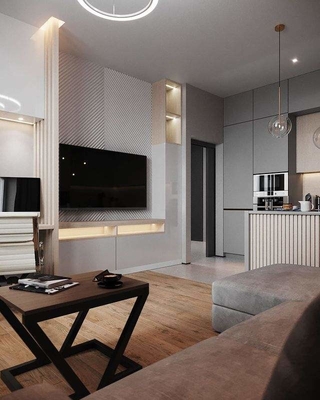 Perabot Pulau Desain Modern Kabinet Dapur Jepang Model Baru