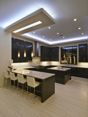 Lemari Kabinet Dapur Rta Modern Siap Pakai Dengan Saklar Sensor
