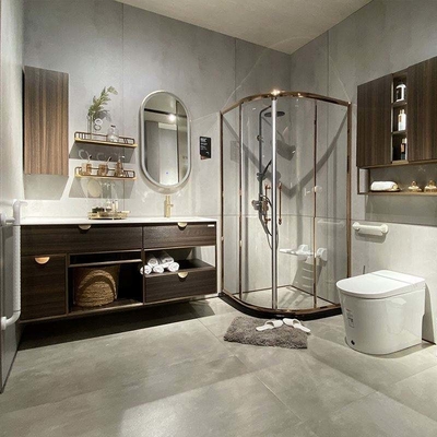 Wastafel Ganda Lemari Kamar Mandi Kayu Solid Perabotan Eropa Modern