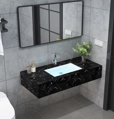 Kabinet Gantung Dinding Modern, Kesombongan Kamar Mandi Wastafel Ganda Marmer